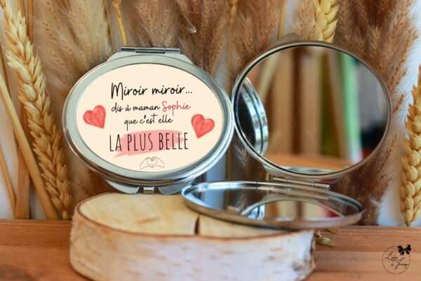 miroir pour maman, cadeau personnalisé pour maman