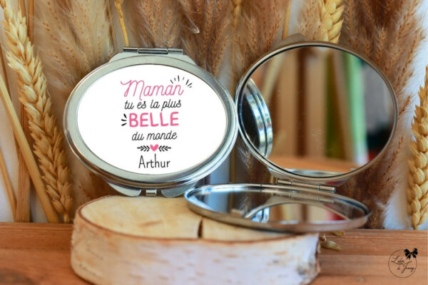 miroir pour maman, cadeau personnalisé pour maman