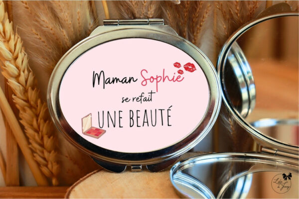 miroir pour maman, cadeau personnalisé pour maman