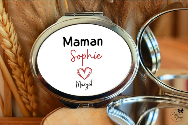 miroir pour maman, cadeau personnalisé pour maman