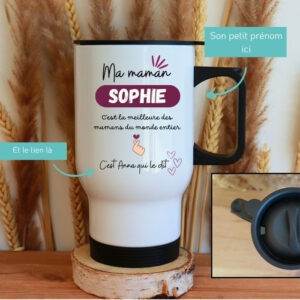 Mug isotherme personnalisé pour maman