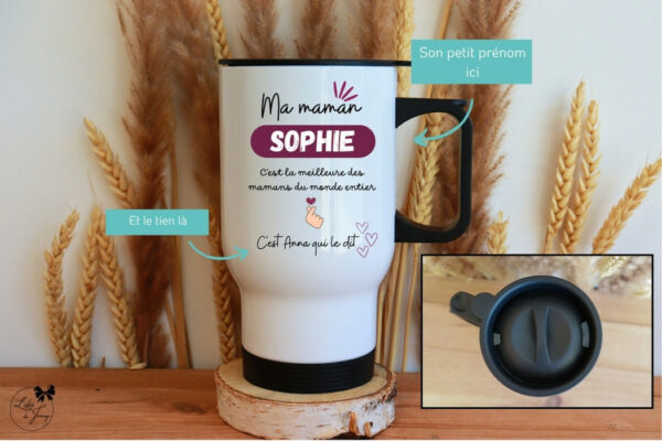 Mug isotherme personnalisé pour maman
