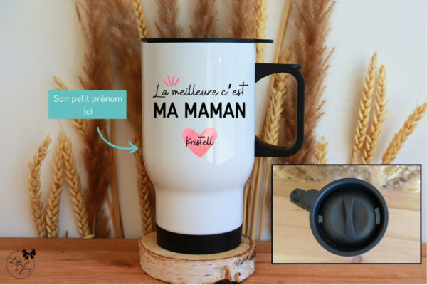 Mug isotherme personnalisé pour maman