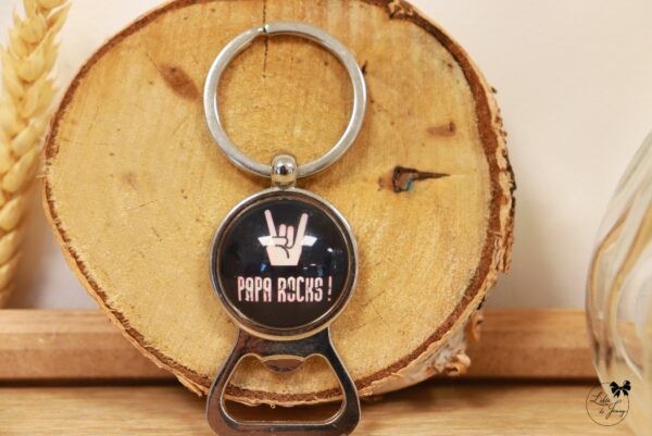 Porte-clé décapsuleur papa