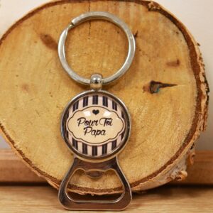 Porte-clé décapsuleur pour papa