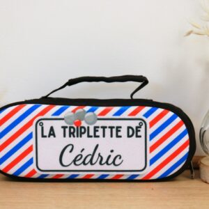 Sacoche pétanque personnalisée pour papa ou papi, cadeau original fête des pères