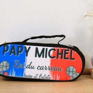 Sacoche pétanque personnalisée pour papa ou papi, cadeau original fête des pères