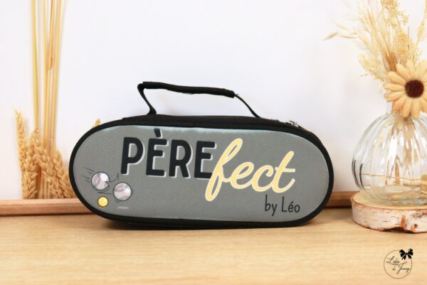 Sacoche pétanque personnalisée pour papa ou papi, cadeau original fête des pères