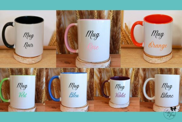 couleur des mugs personnalisés