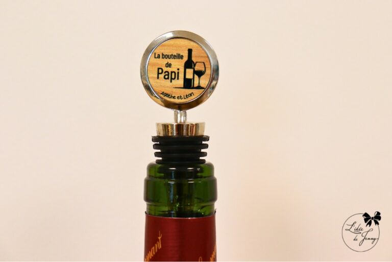 bouchons de bouteilles personnalisés pour Papi