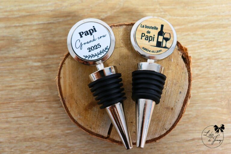 bouchons de bouteilles personnalisés pour Papi