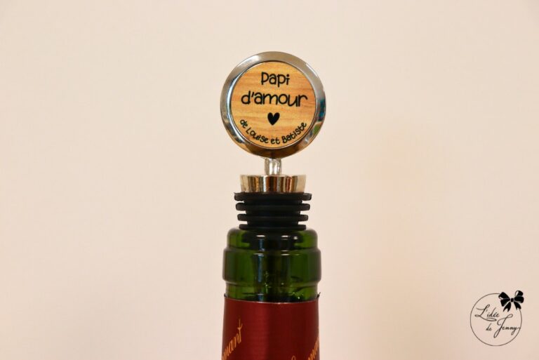 bouchons de bouteilles personnalisés pour Papi