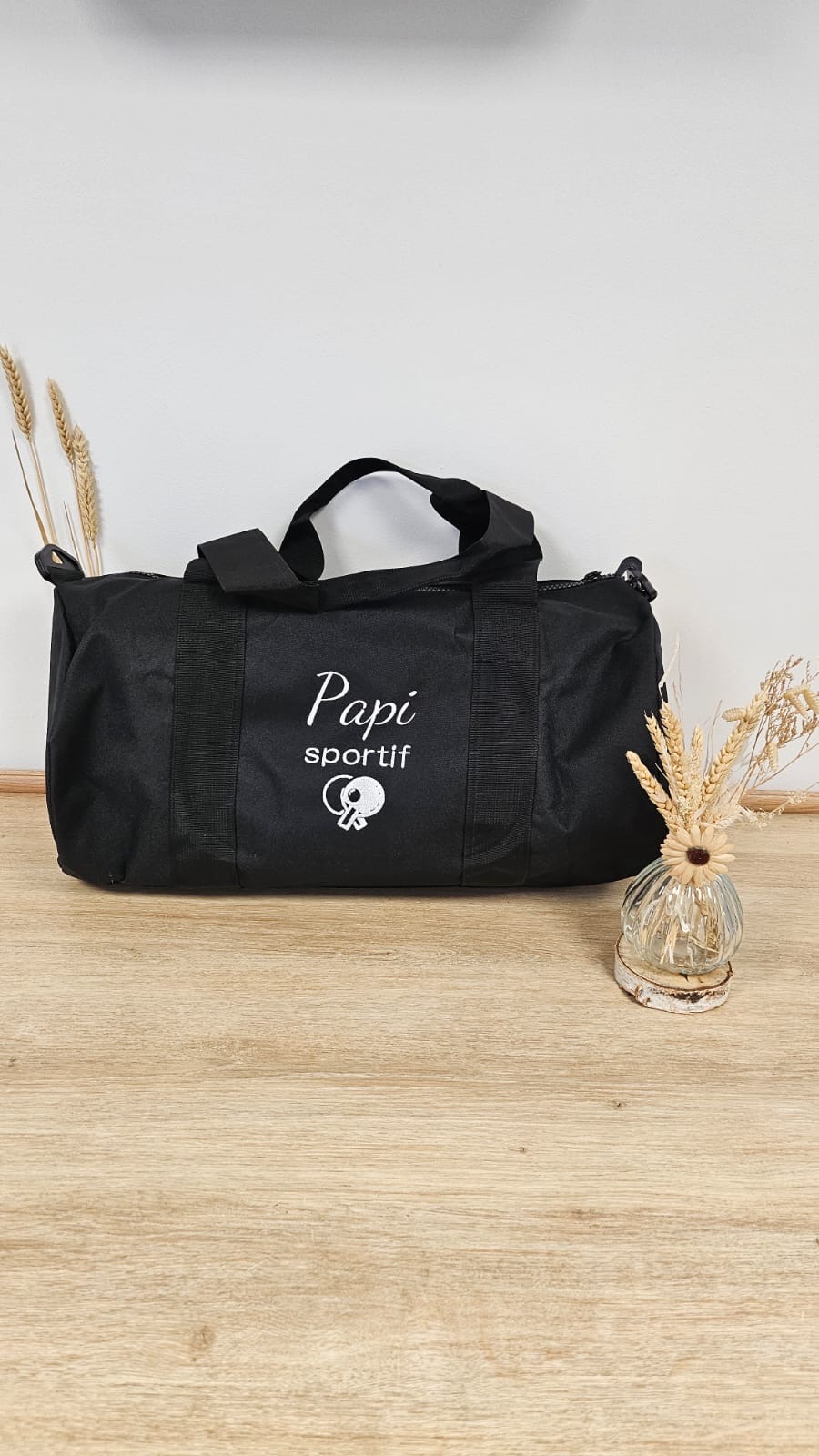 sac de sport brodé pour papi
