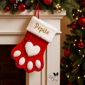 chaussette de Noël pour chien