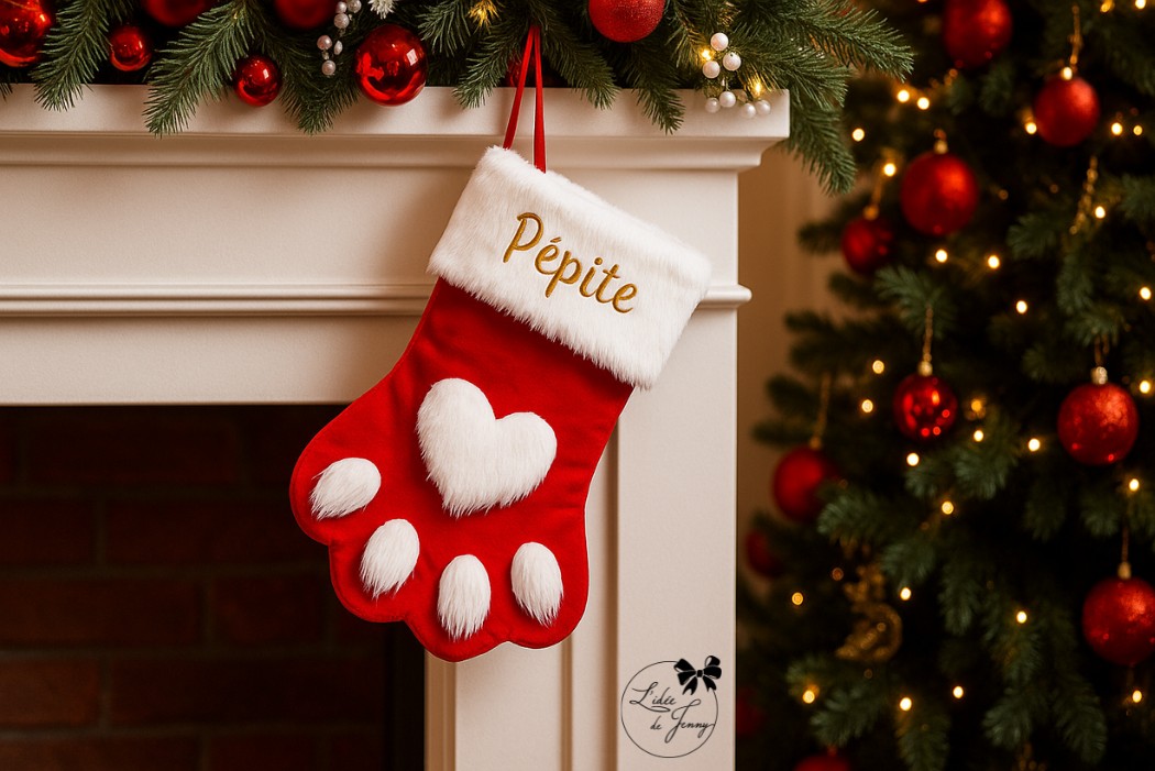 chaussette de Noël pour chien