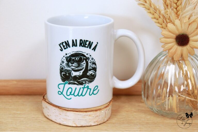 Mug humour en céramique sublimé artisanalement dans un atelier à Toulouse