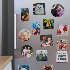 Magnet photo personnalisé avec image sur frigo