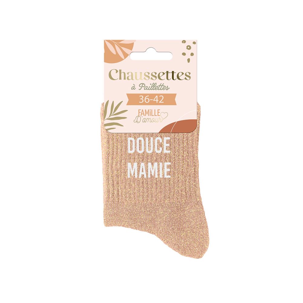 chaussettes à paillettes douce mamie1
