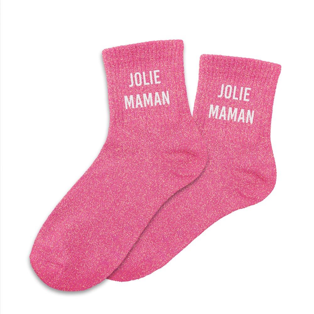 chaussettes à paillettes jolie maman1