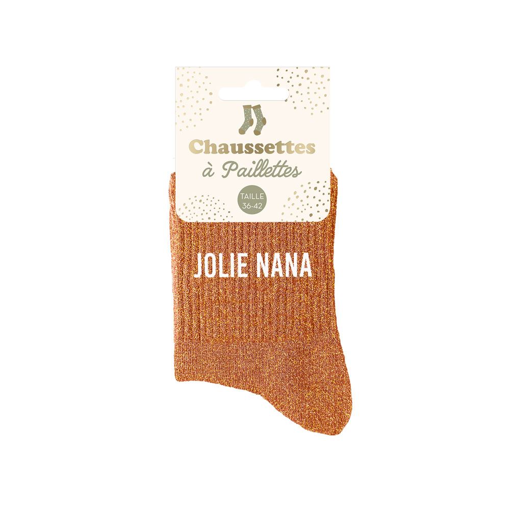 chaussettes à paillettes jolie nana1