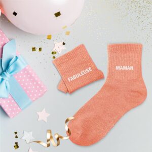 chaussettes à paillettes maman1