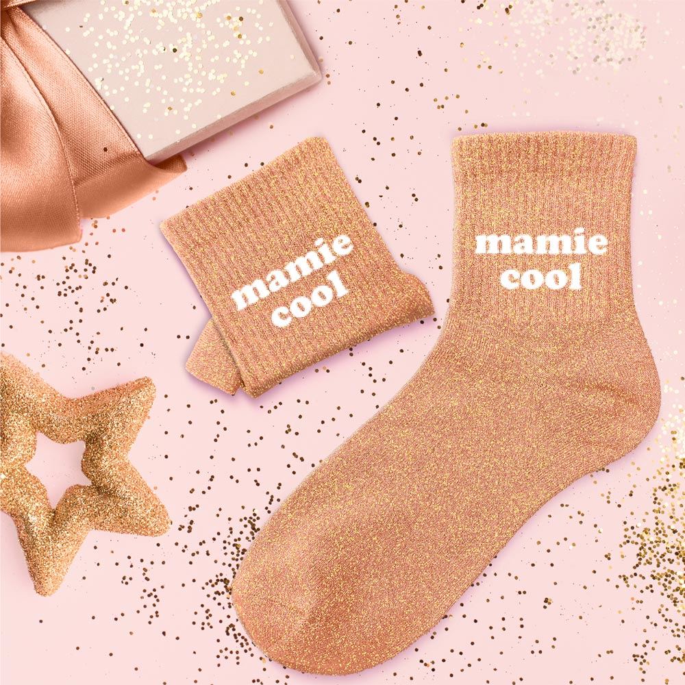 chaussettes à paillettes mamie cool1