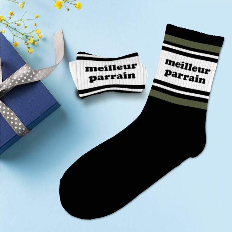 chaussettes à paillettes meilleur parrain1