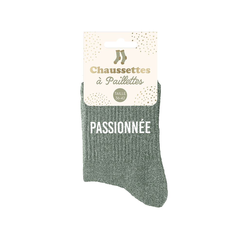 chaussettes à paillettes passionnée1