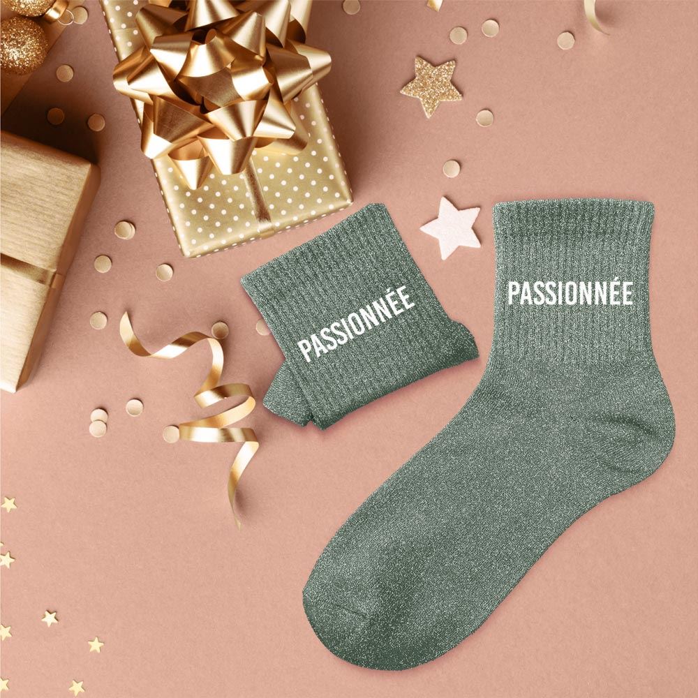 chaussettes à paillettes passionnée1