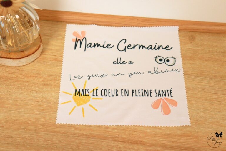 Lingette microfibre personnalisée Mamie avec prénom