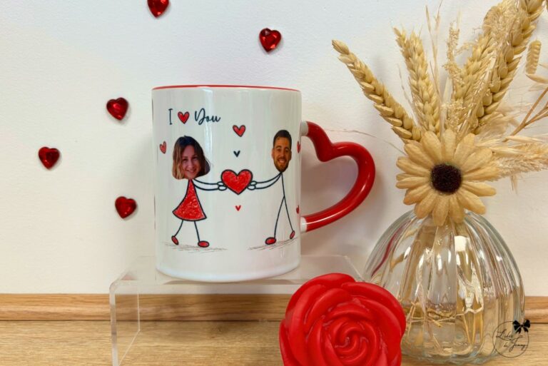 Idée cadeau Saint Valentin mug personnalisé pour amoureux
