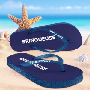 Tongs à paillettes "Bringueuse"