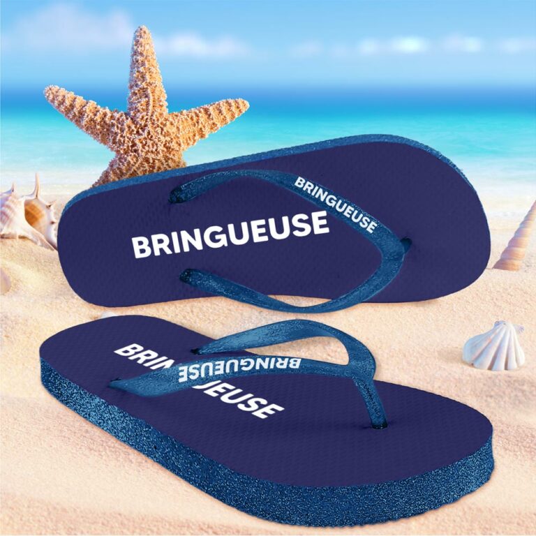 tongs à paillettes bringueuse2