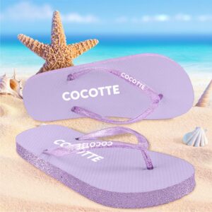 Tongs à paillettes "Cocotte"