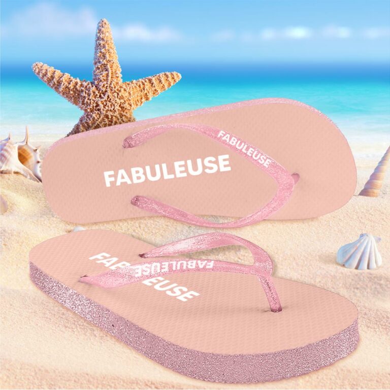 tongs à paillettes fabuleuse2