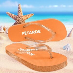 Tongs à paillettes "Fêtarde"