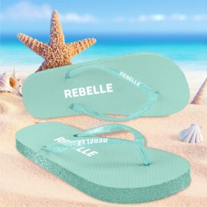 Tongs à paillettes "Rebelle"