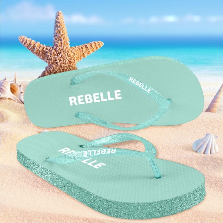 tongs à paillettes rebelle2