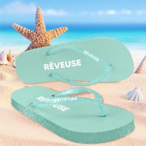 Tongs à paillettes "Rêveuse"