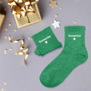 Chaussettes à paillettes femme soeurette