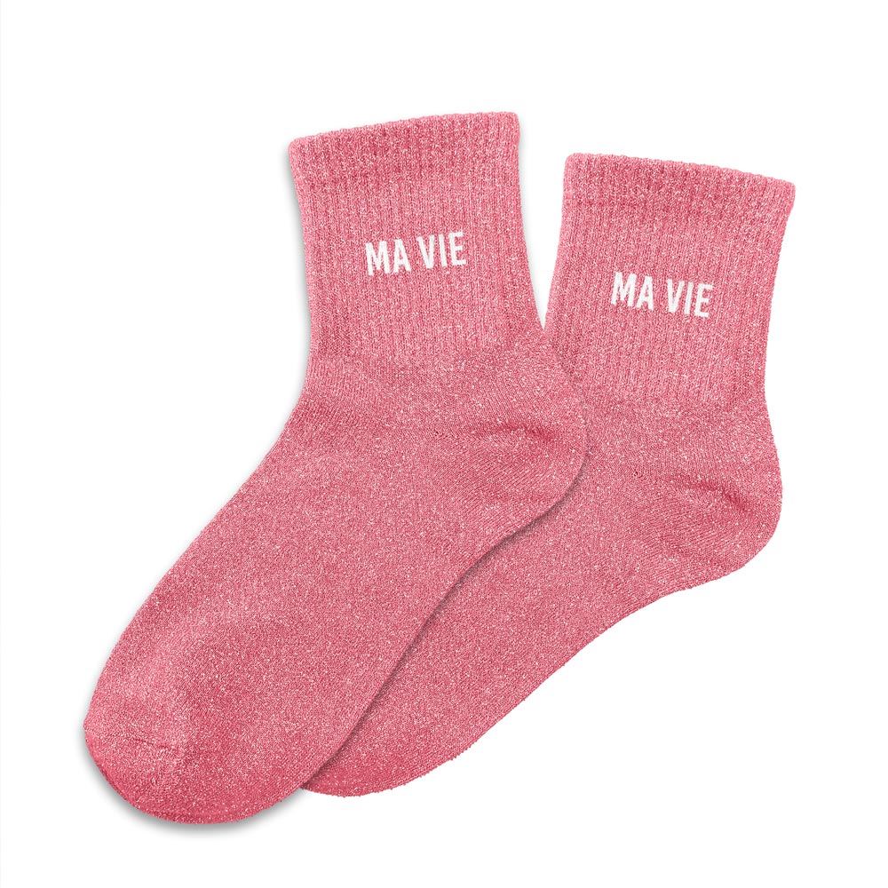 Chaussettes à paillettes femme ma vie