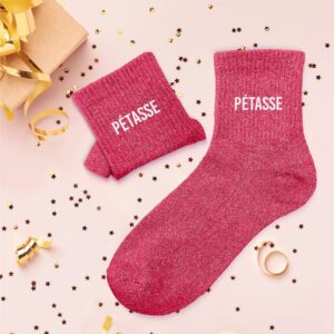 Chaussettes à paillettes femme pétasse