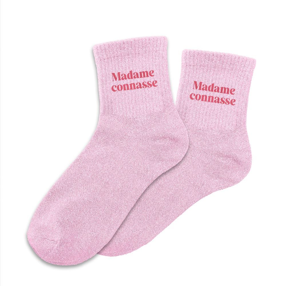 Chaussettes à paillettes femme madame connasse