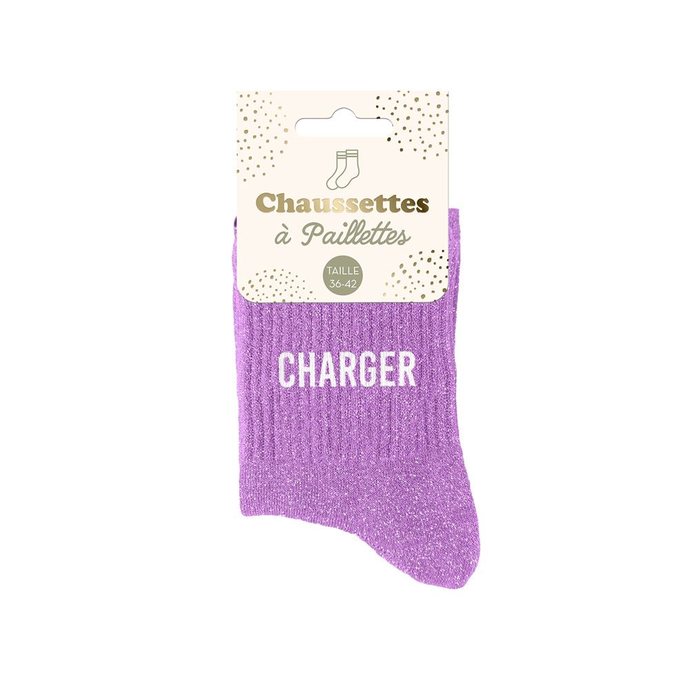 Chaussettes à paillettes femme charger