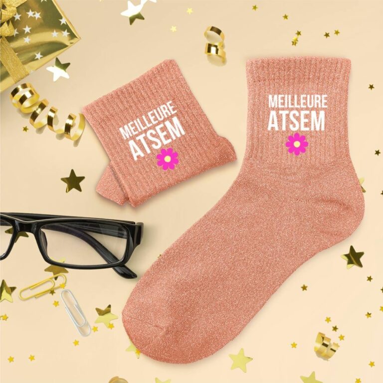 Chaussettes à paillettes femme meilleure ATSEM