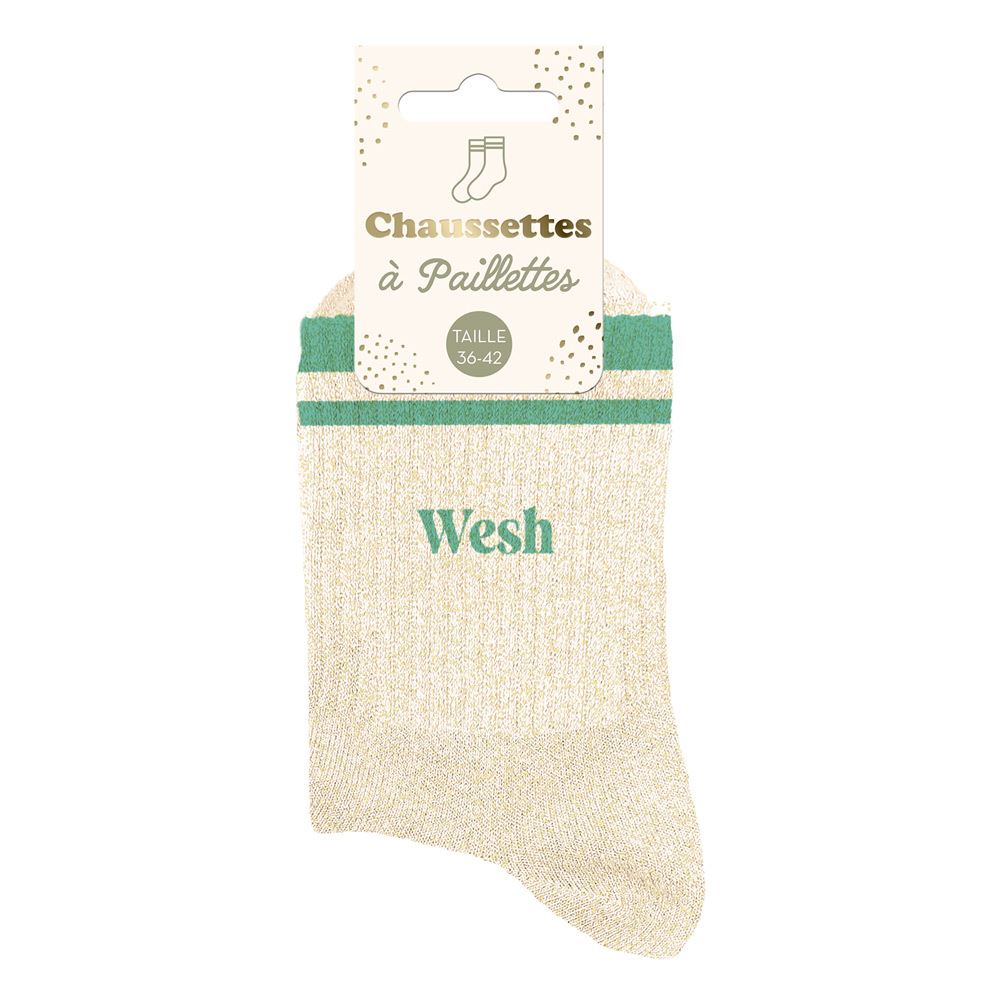 Chaussettes à paillettes femme Wesh