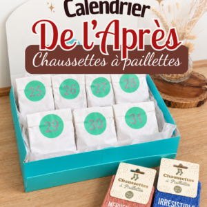 calendrier de l'après chaussettes à paillettes