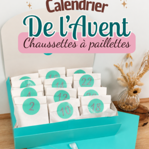 calendrier de l'avent chaussettes à paillettes